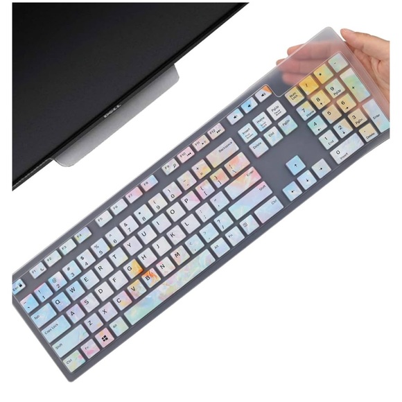 Slim Keyboard Skin with Rainbow Design - Picture 1 of 7